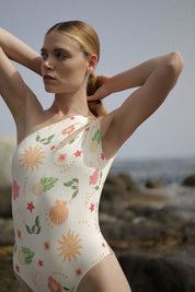 Gaia Swimsuit - Seashell (Ecru)
