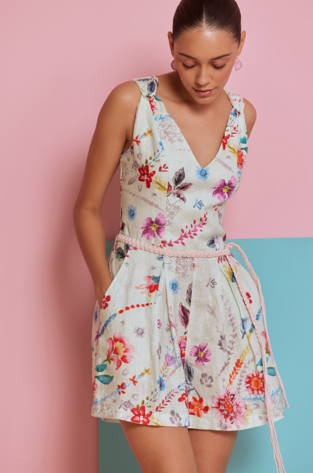 Eleni Playsuit-  Climbing Flower