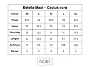 Estella Maxi - Cactus (Ecru)