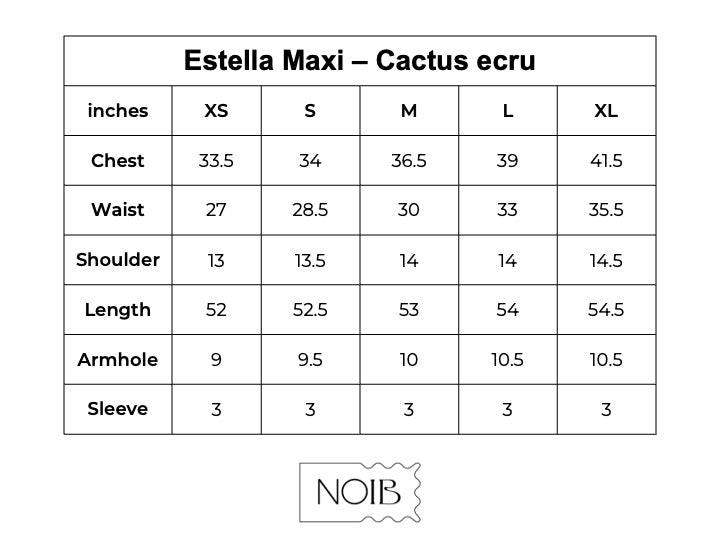 Estella Maxi - Cactus (Ecru)