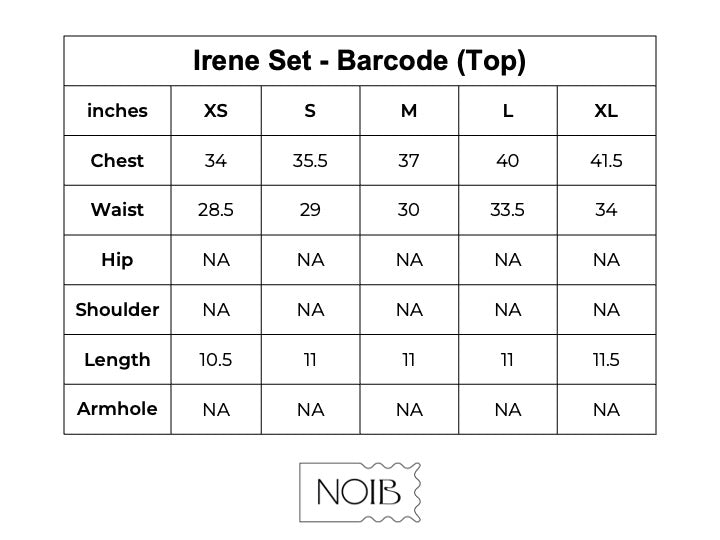 Irene top - Barcode