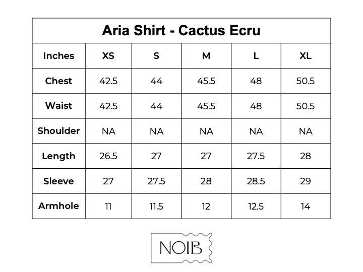 Aria Shirt - Cactus (Ecru)