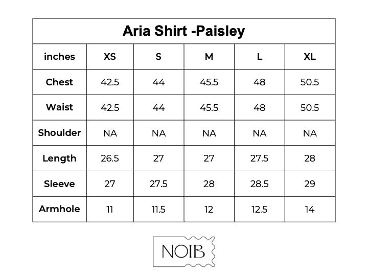 Aria Shirt - Paisley