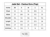 Jade Top - Cactus (Ecru)