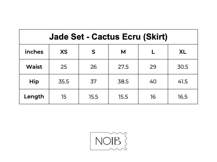 Jade Set- Cactus (Ecru)