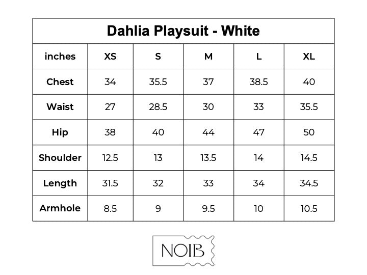 Dahlia Playsuit - White