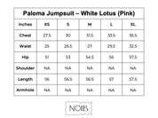 Paloma Jumpsuit - White Lotus (Pink)