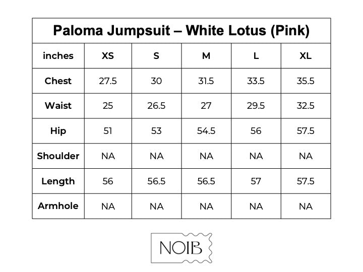 Paloma Jumpsuit - White Lotus (Pink)
