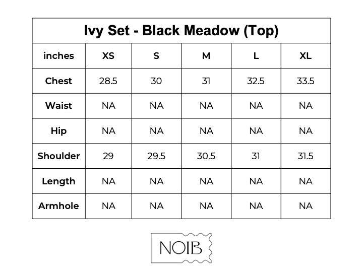 Ivy top - Black Meadow