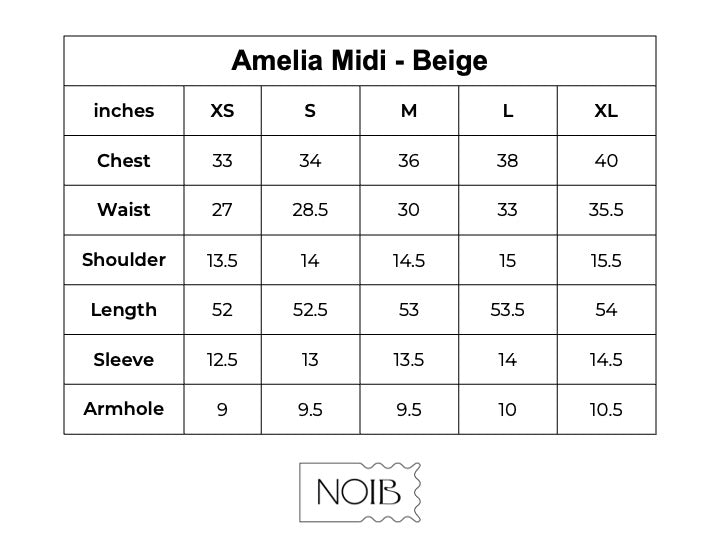 Amelia Midi - Beige