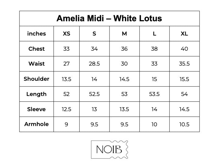 Amelia Midi - White Lotus