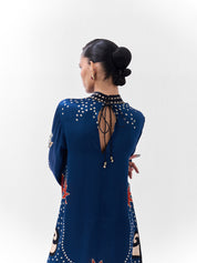 Old Rose Print Amber Mini Dress - NOIB