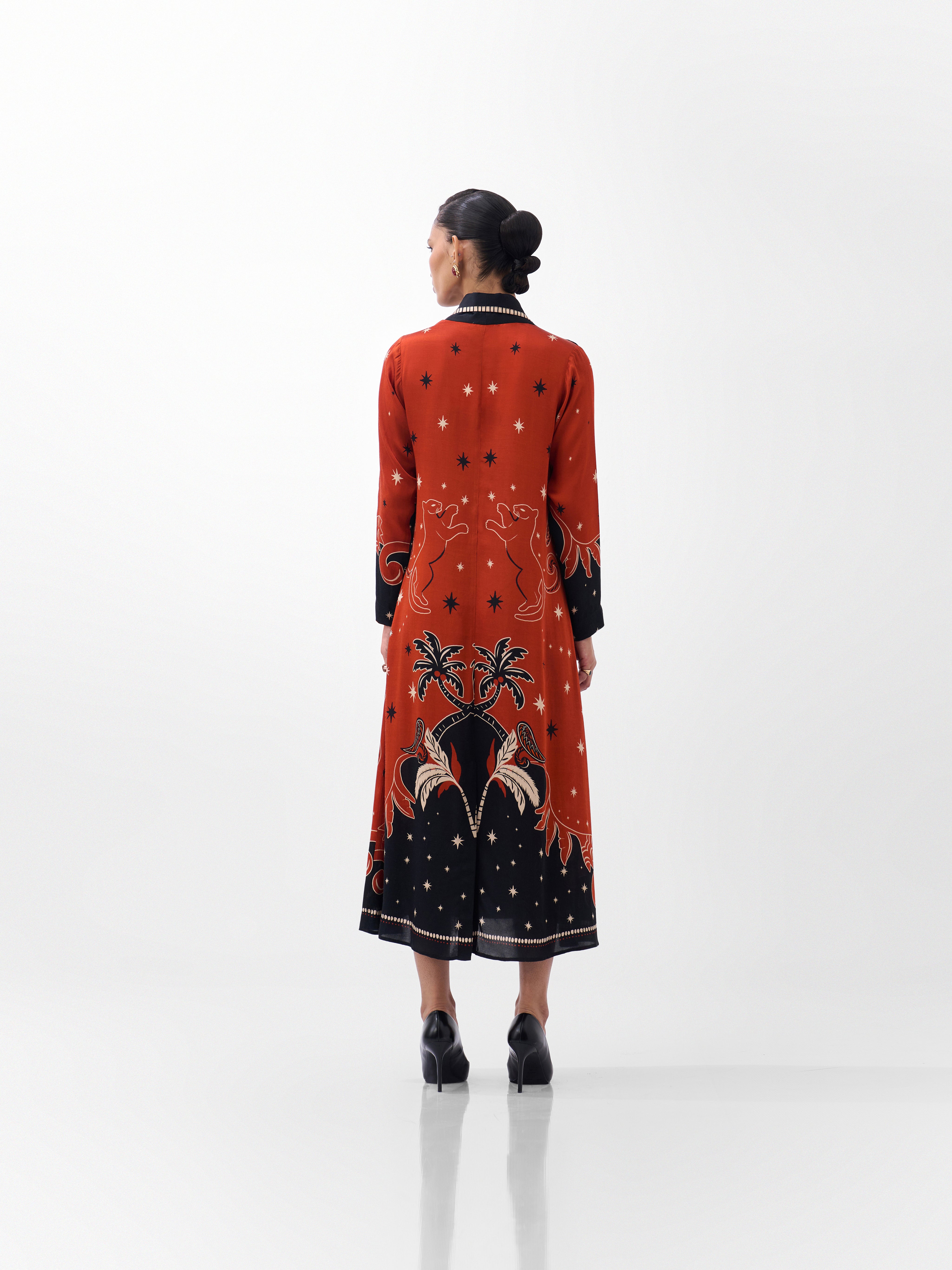 Nocturnal Jungle Willow Maxi Dress