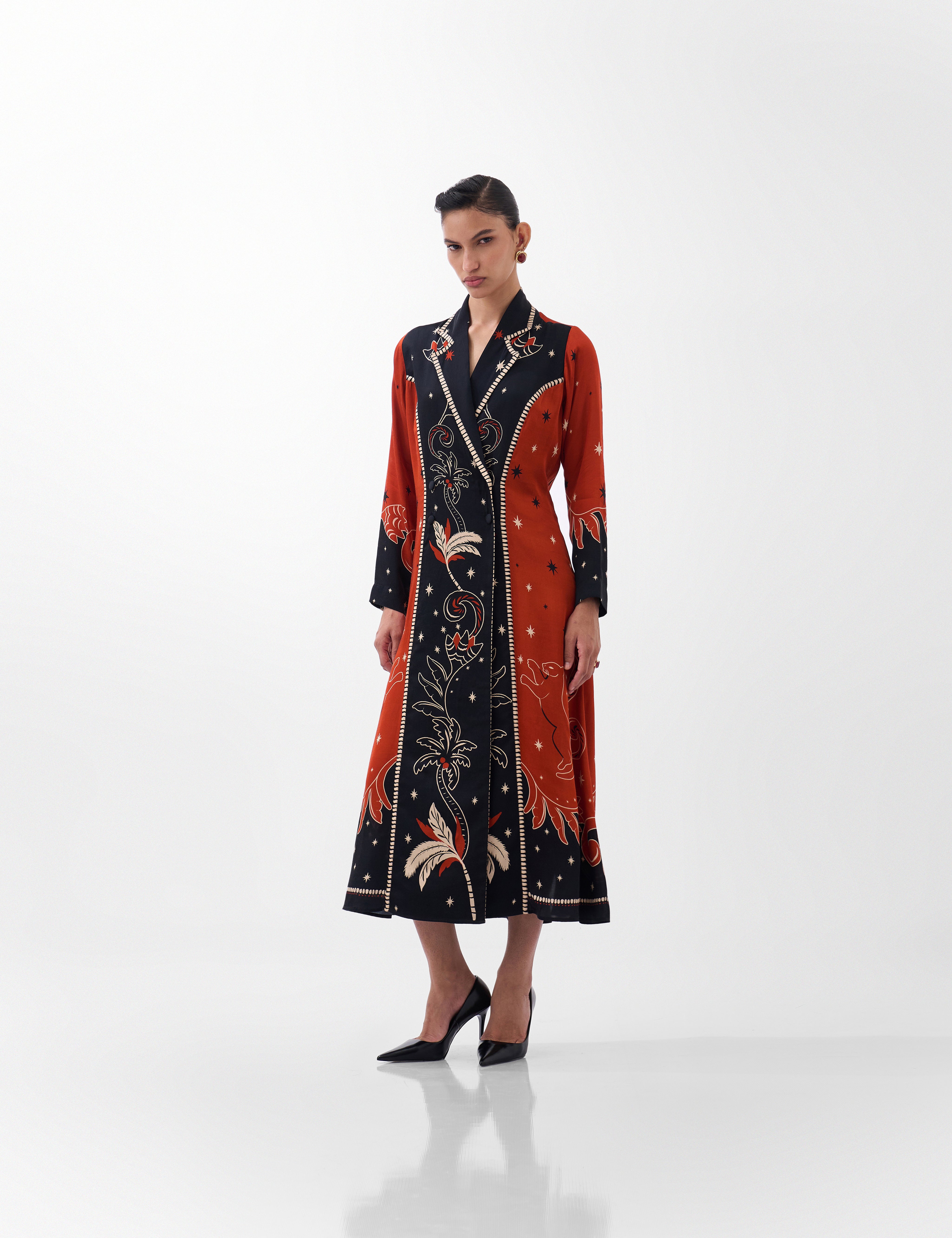 Nocturnal Jungle Willow Maxi Dress