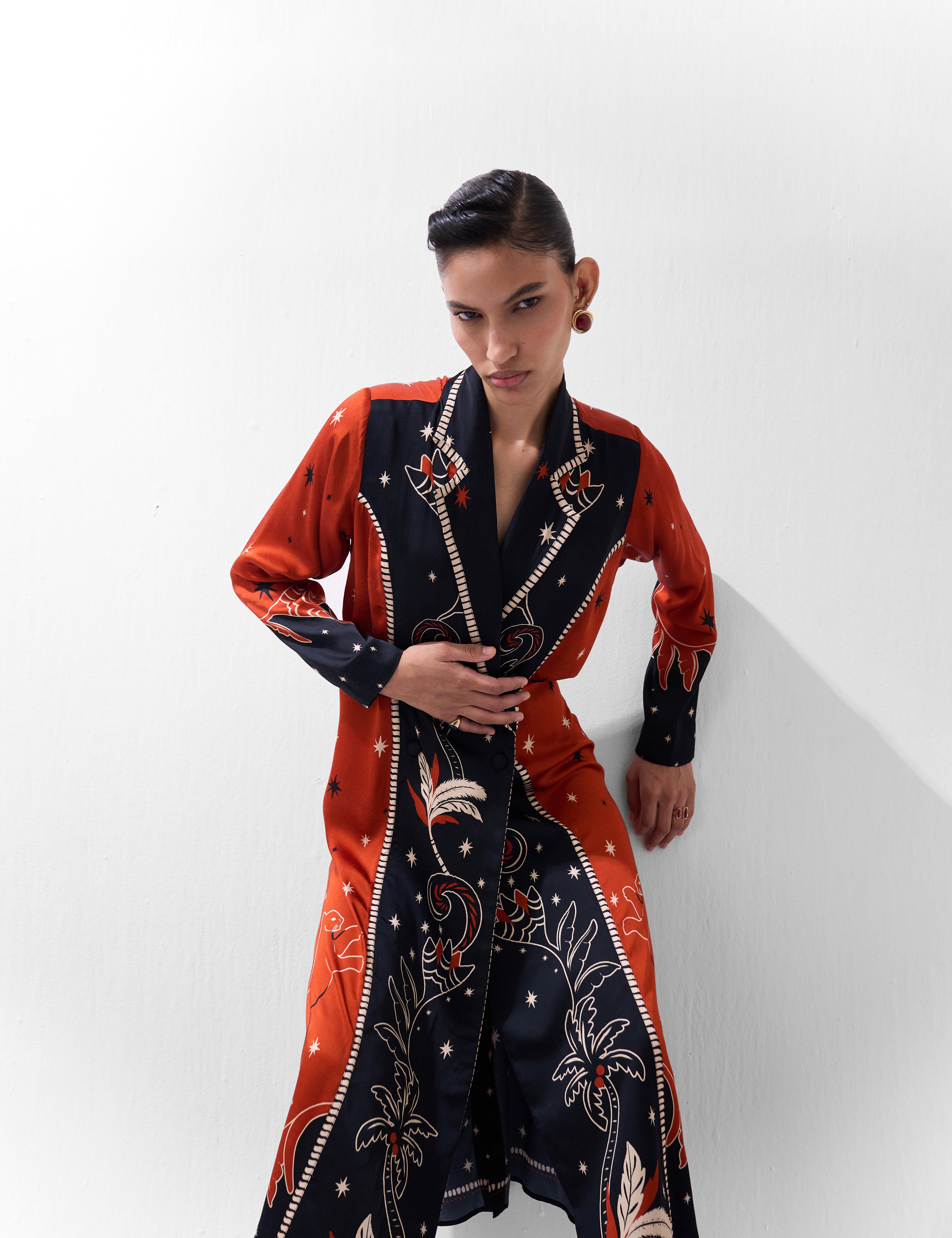 Nocturnal Jungle Willow Maxi Dress