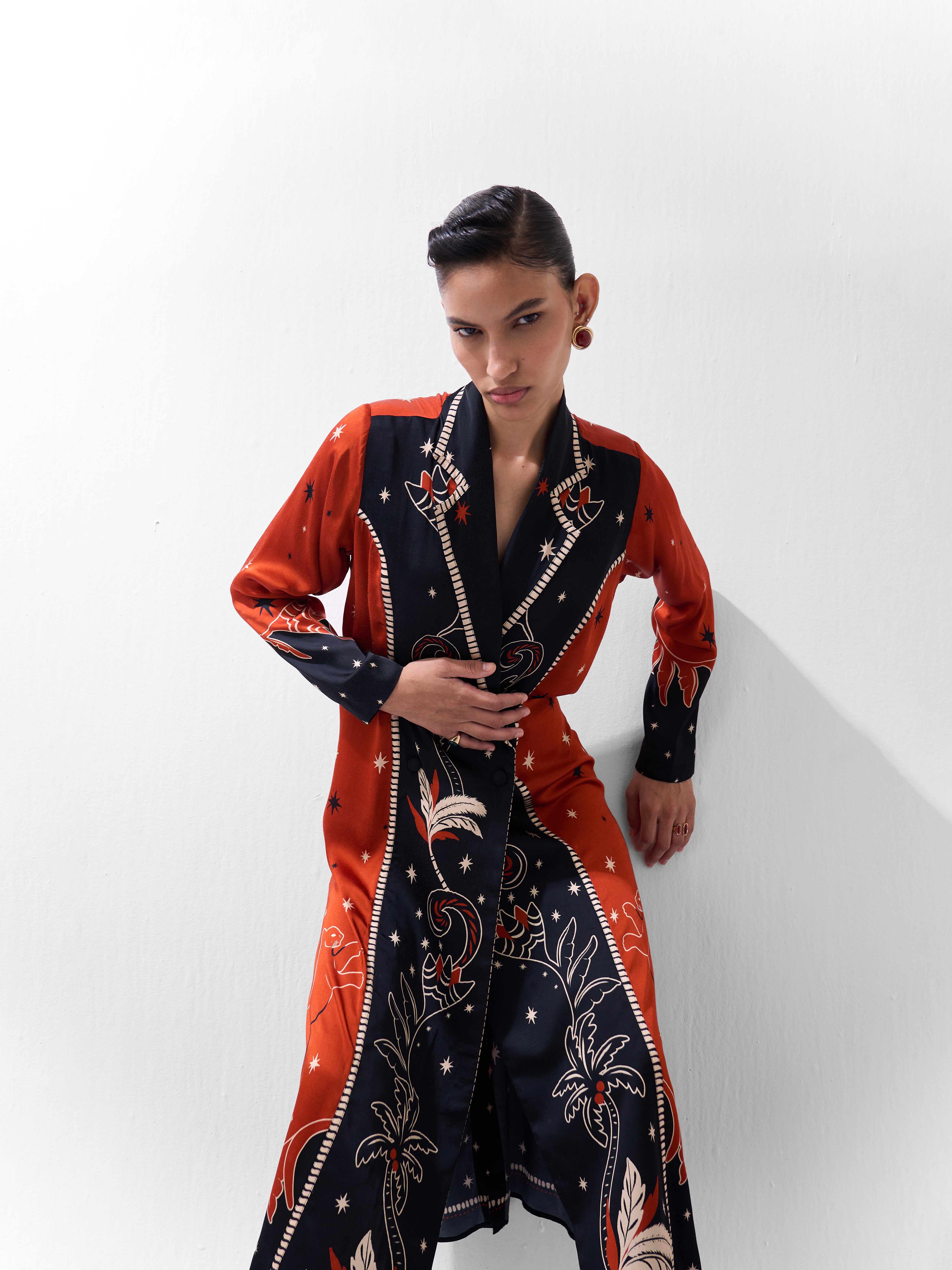 Nocturnal Jungle Willow Maxi Dress