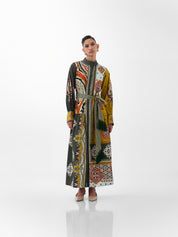 Mosaic Print Celia Maxi Dress
