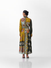 Mosaic Print Celia Maxi Dress