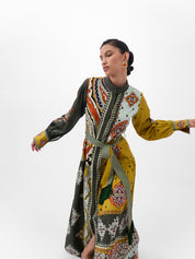 Mosaic Print Celia Maxi Dress