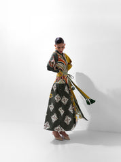 Mosaic Print Celia Maxi Dress