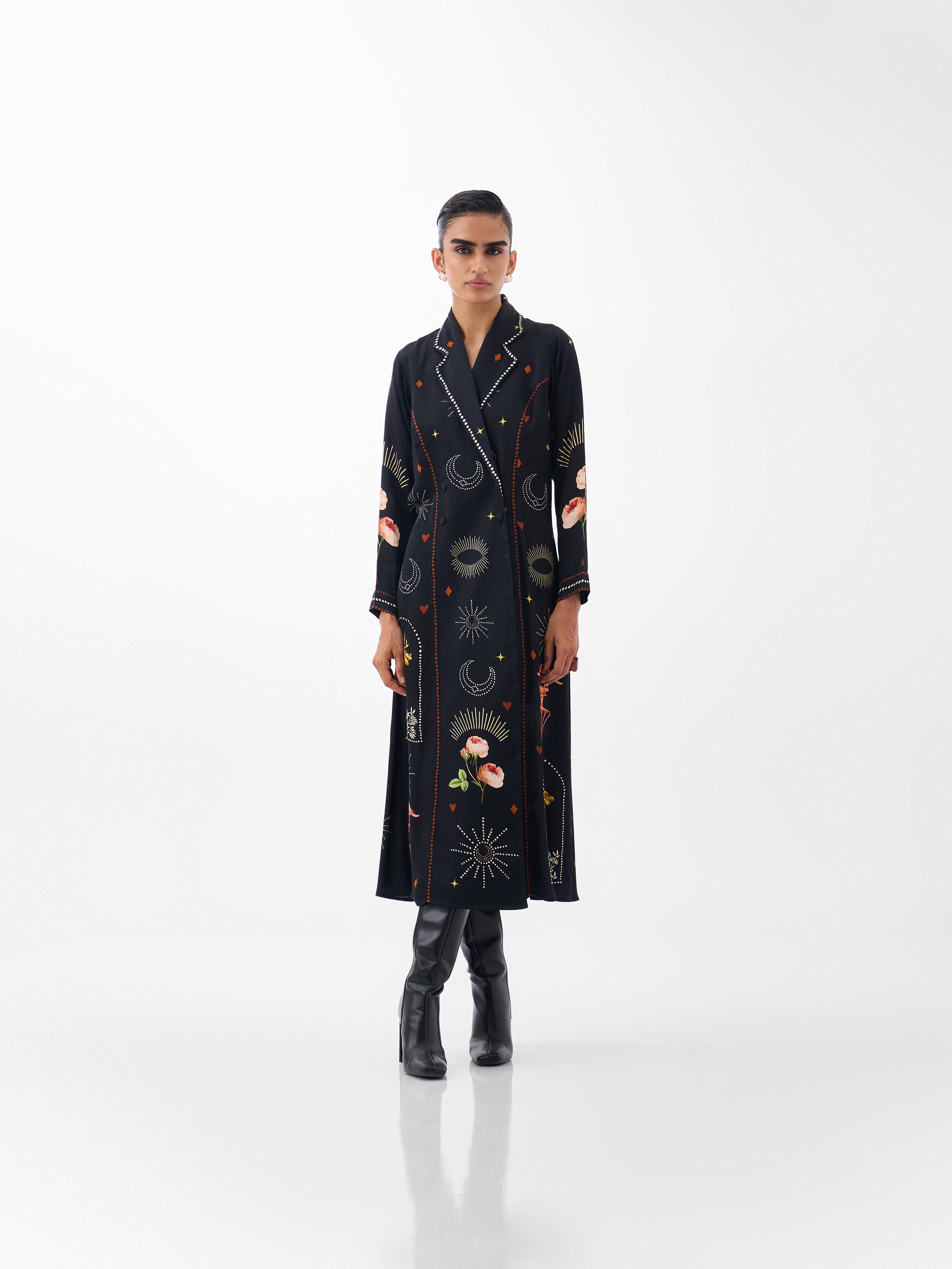 Postcards & Petals Print Willow Maxi Dress