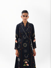 Postcards & Petals Print Willow Maxi Dress