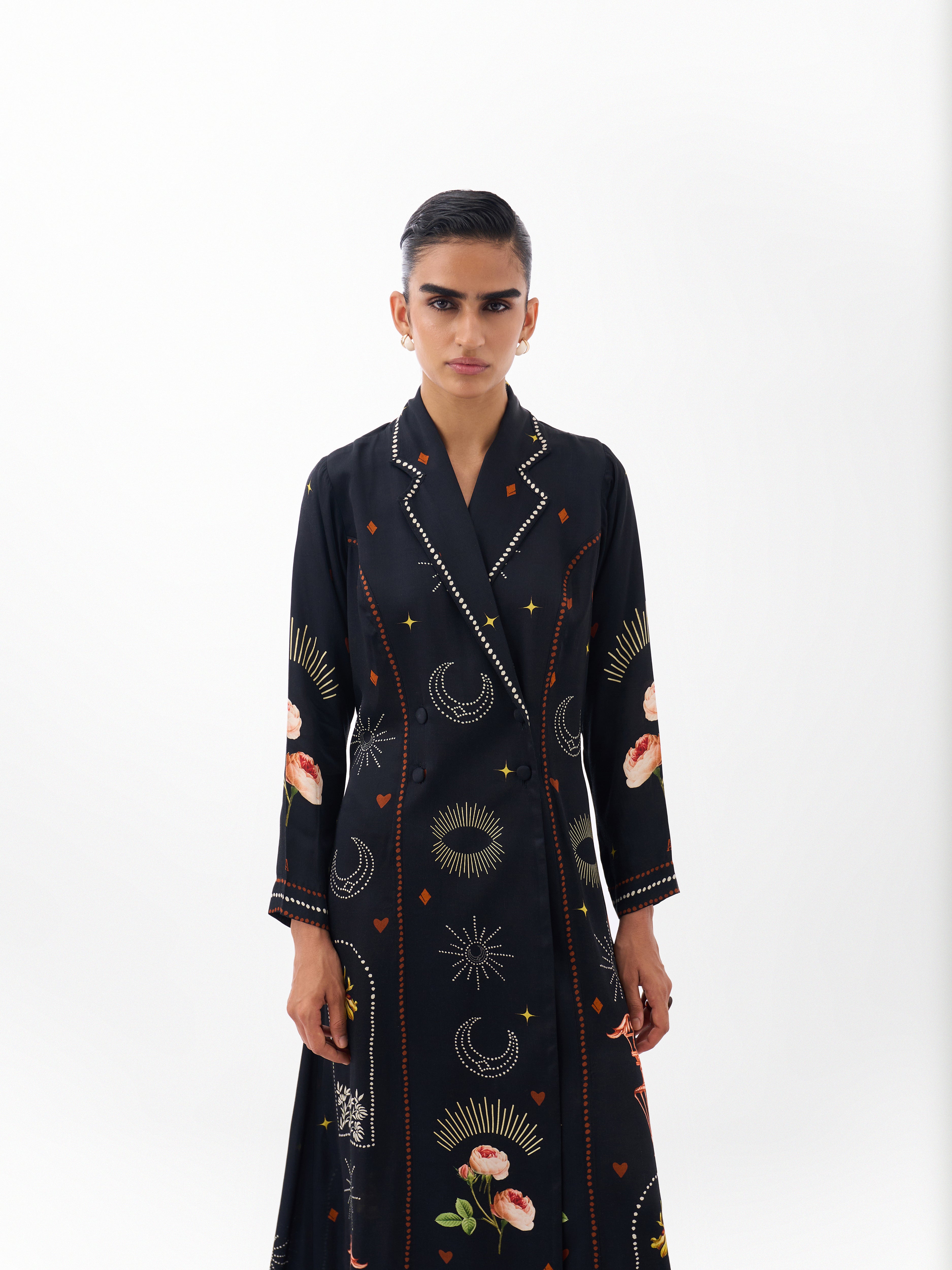 Postcards & Petals Print Willow Maxi Dress