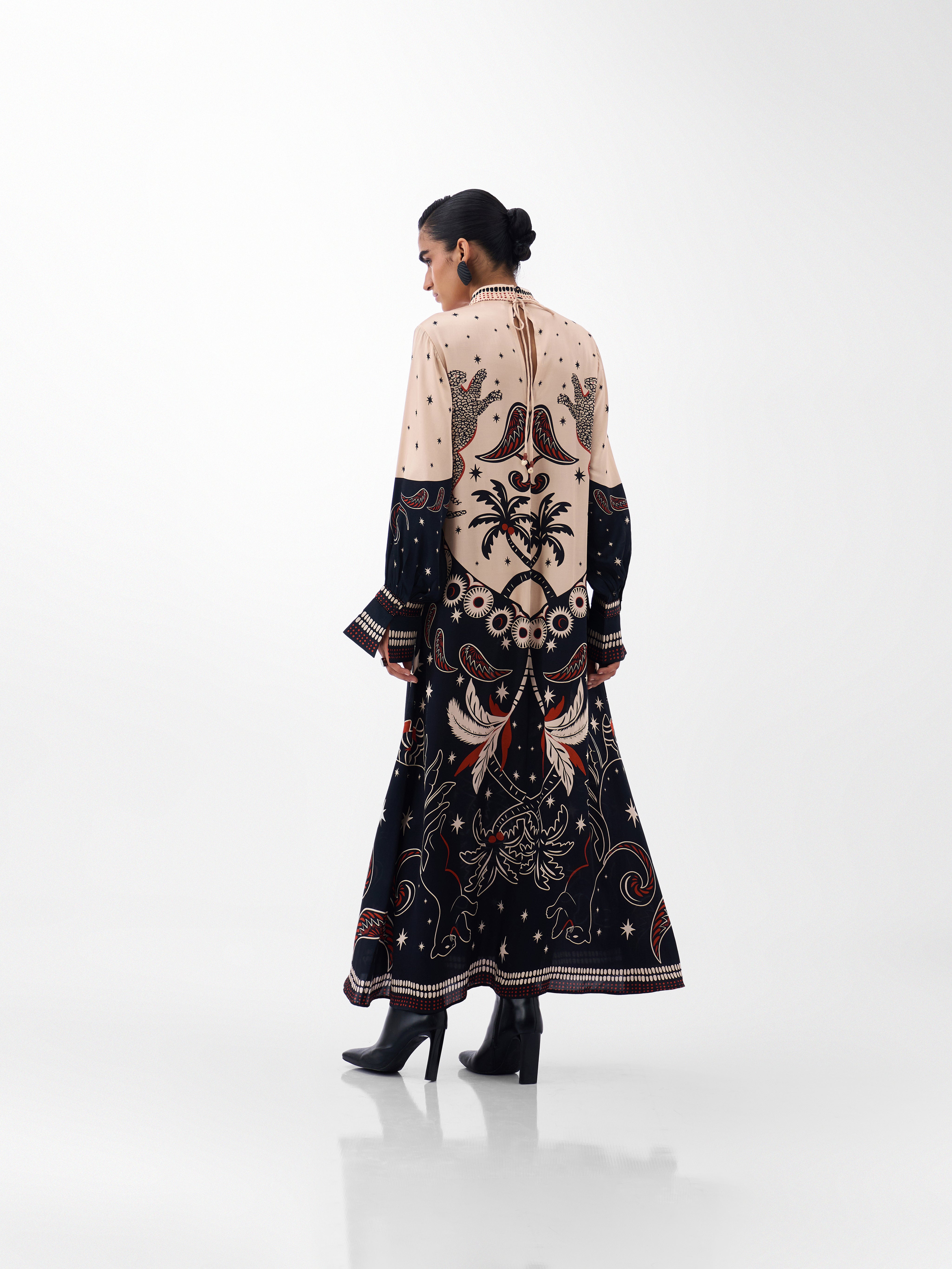 Nocturnal Jungle Amber Maxi Dress