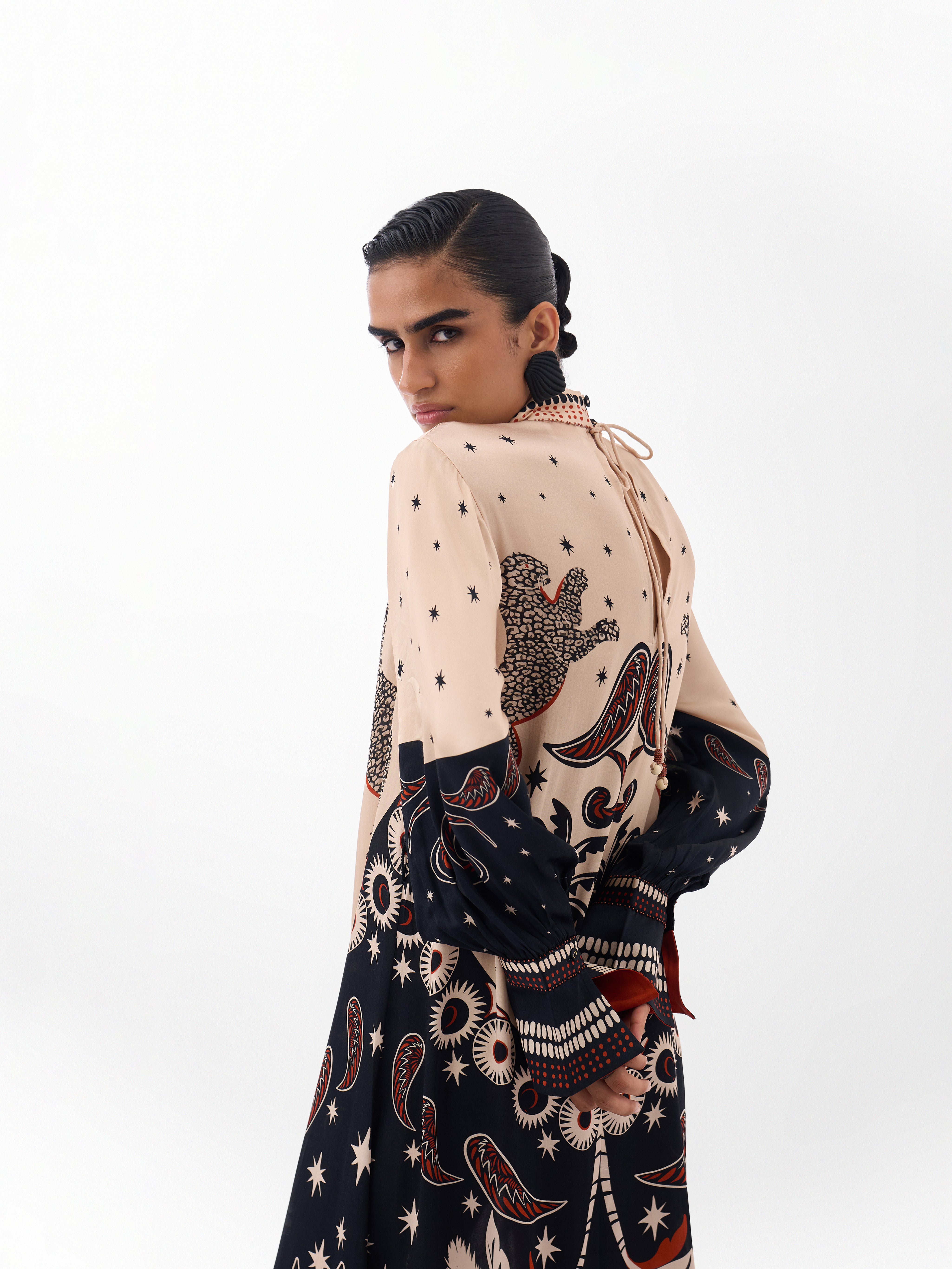 Nocturnal Jungle Amber Maxi Dress