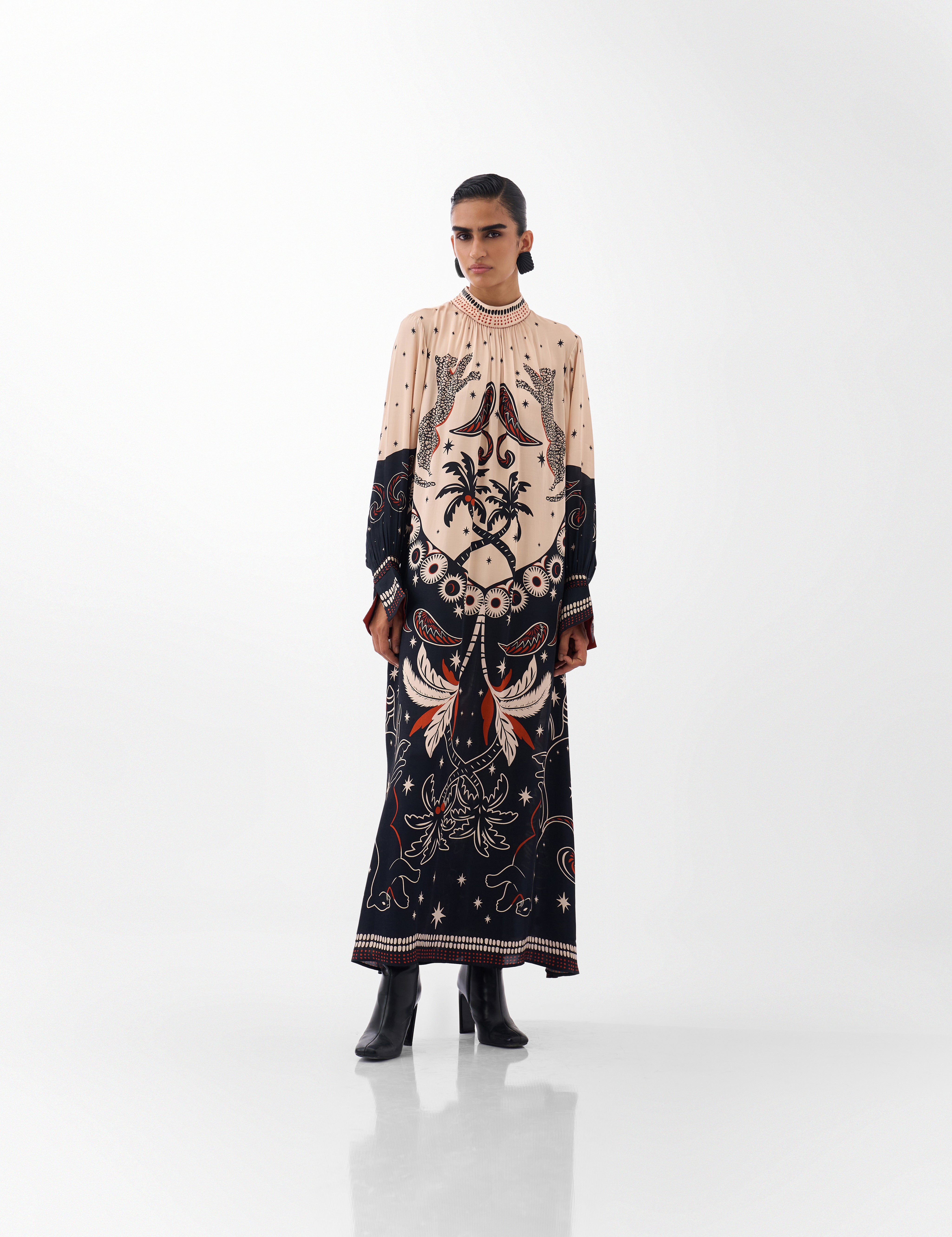 Nocturnal Jungle Amber Maxi Dress