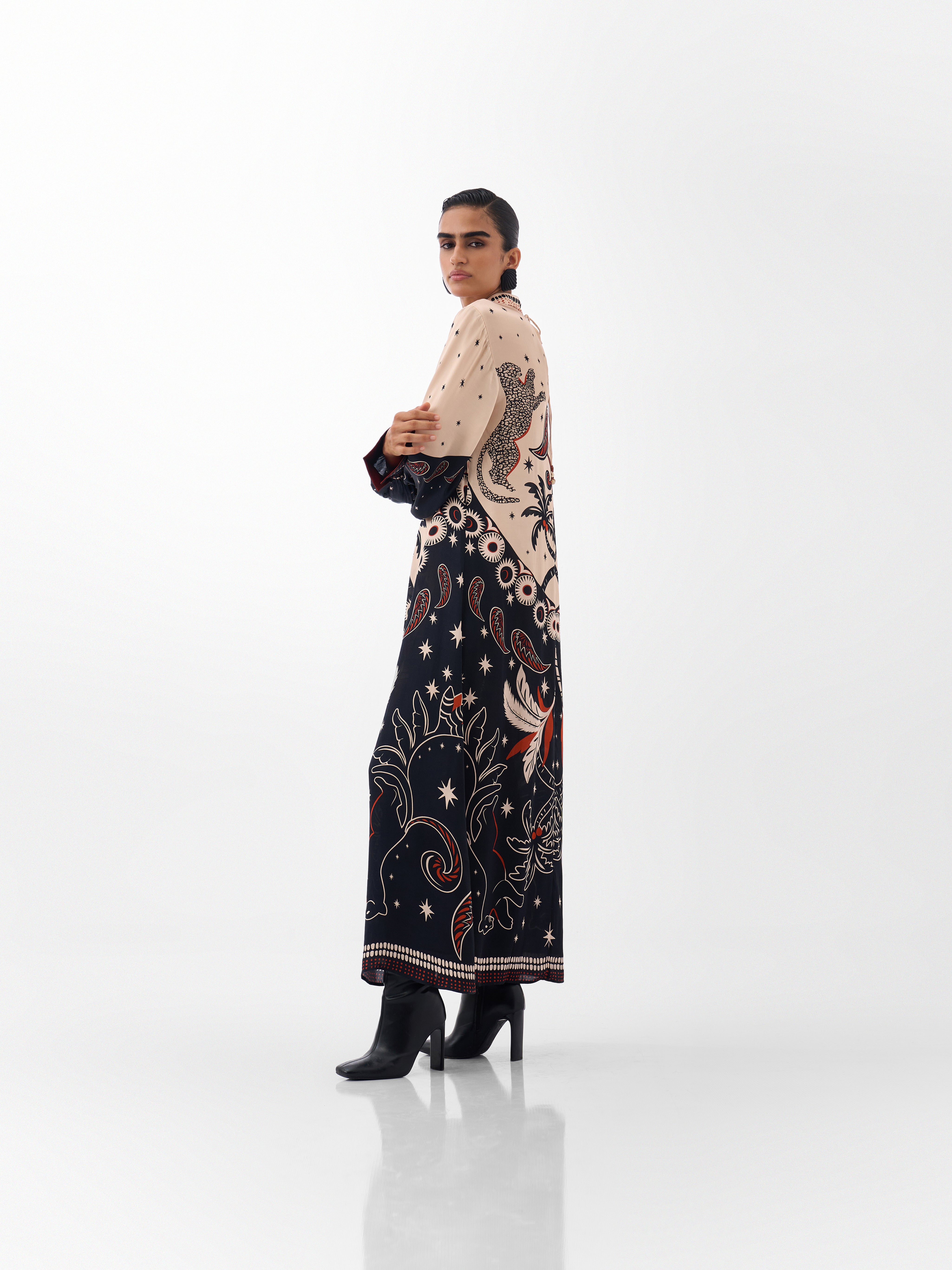 Nocturnal Jungle Amber Maxi Dress