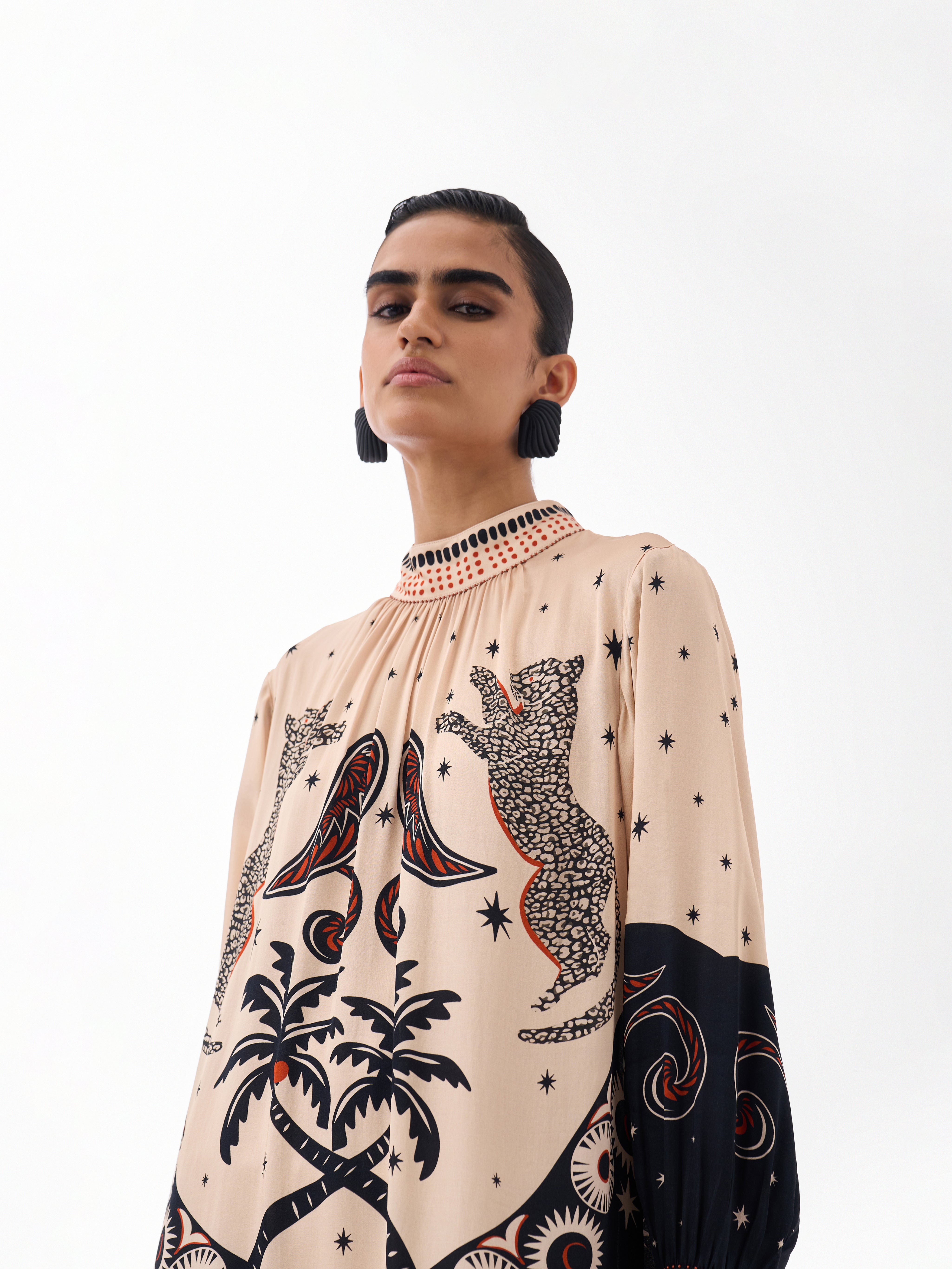 Nocturnal Jungle Amber Maxi Dress