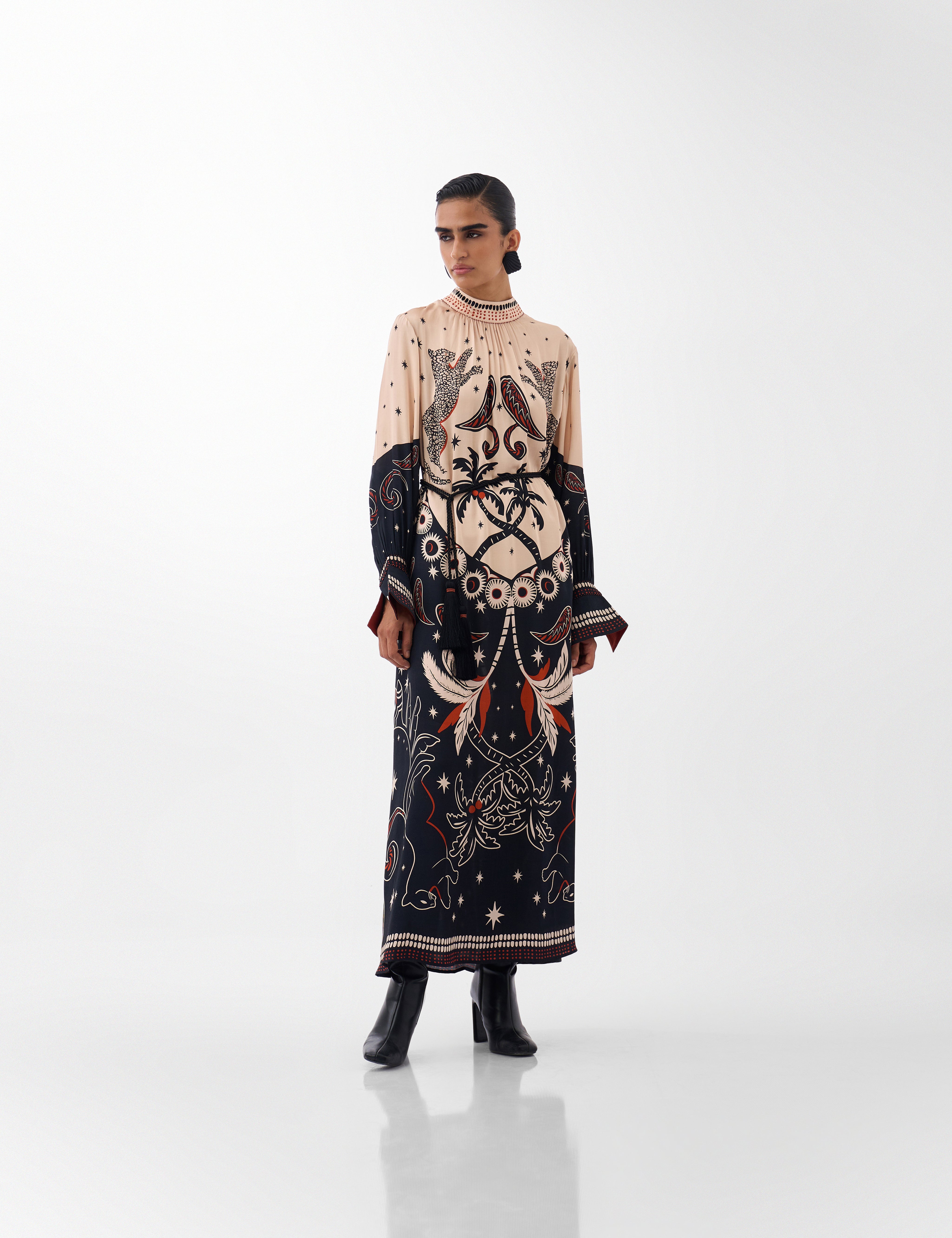 Nocturnal Jungle Amber Maxi Dress