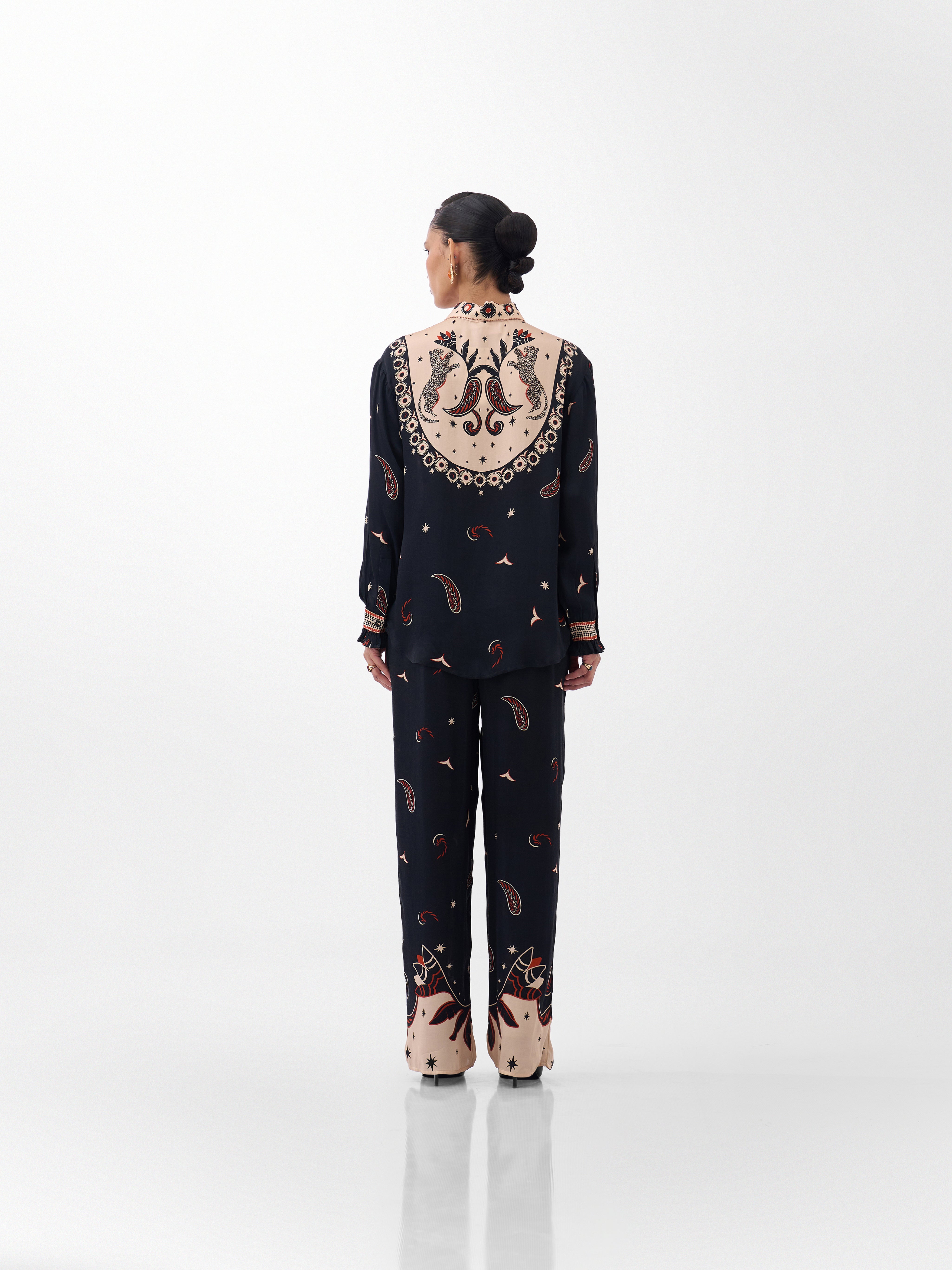 Nocturnal Jungle Print Thais Pants