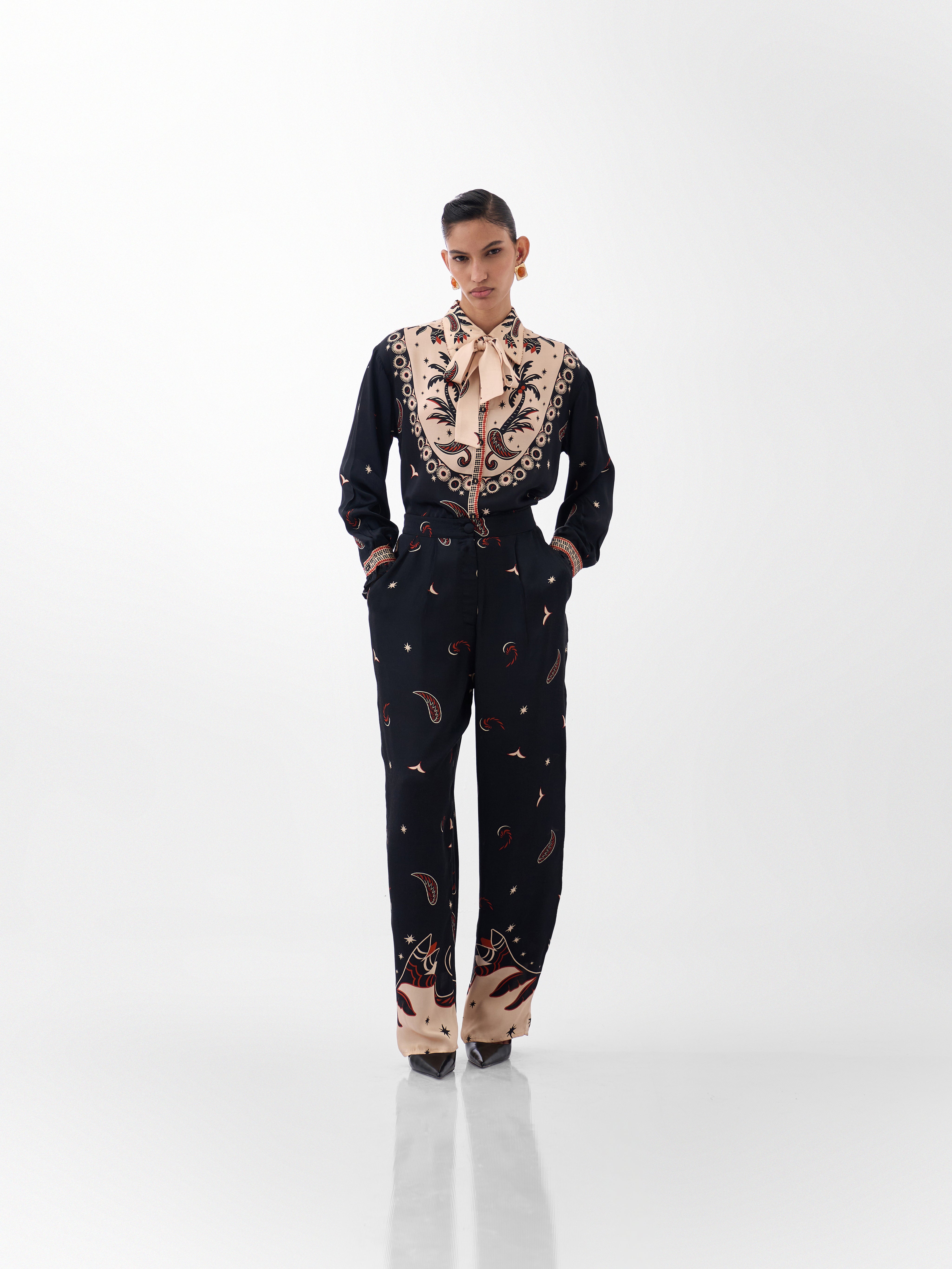 Nocturnal Jungle Print Thais Pants