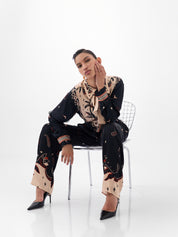 Nocturnal Jungle Print Thais Pants & Iris Shirt