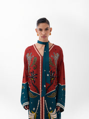 Adah Kaftan – Nocturnal Jungle Print | NOIB