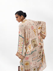 Postcards & Petals Print Adah Kaftan - NOIB