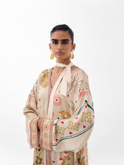 Postcards & Petals Print Adah Kaftan - NOIB