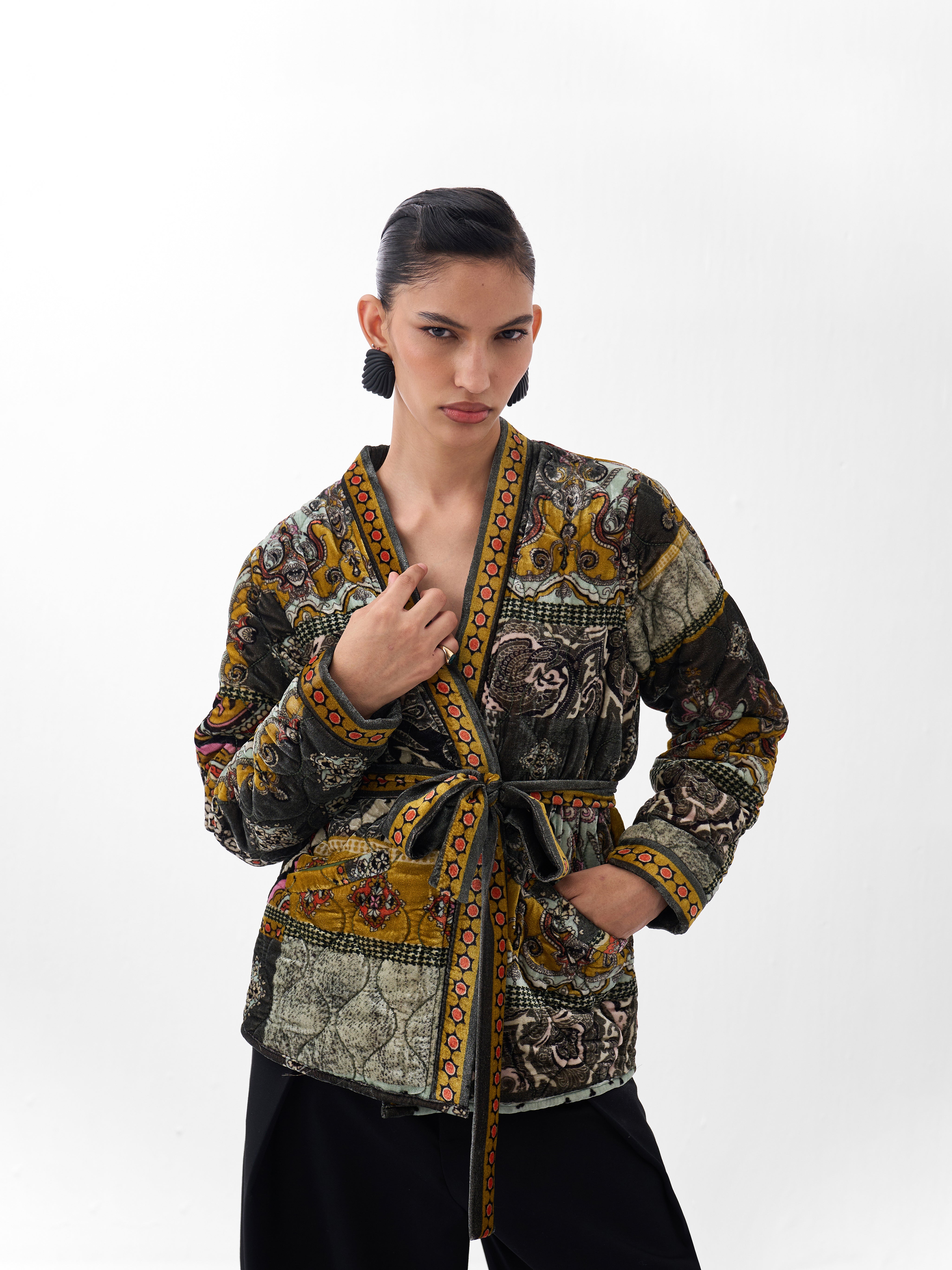 NOIB Quilted Kimono - Mosaic