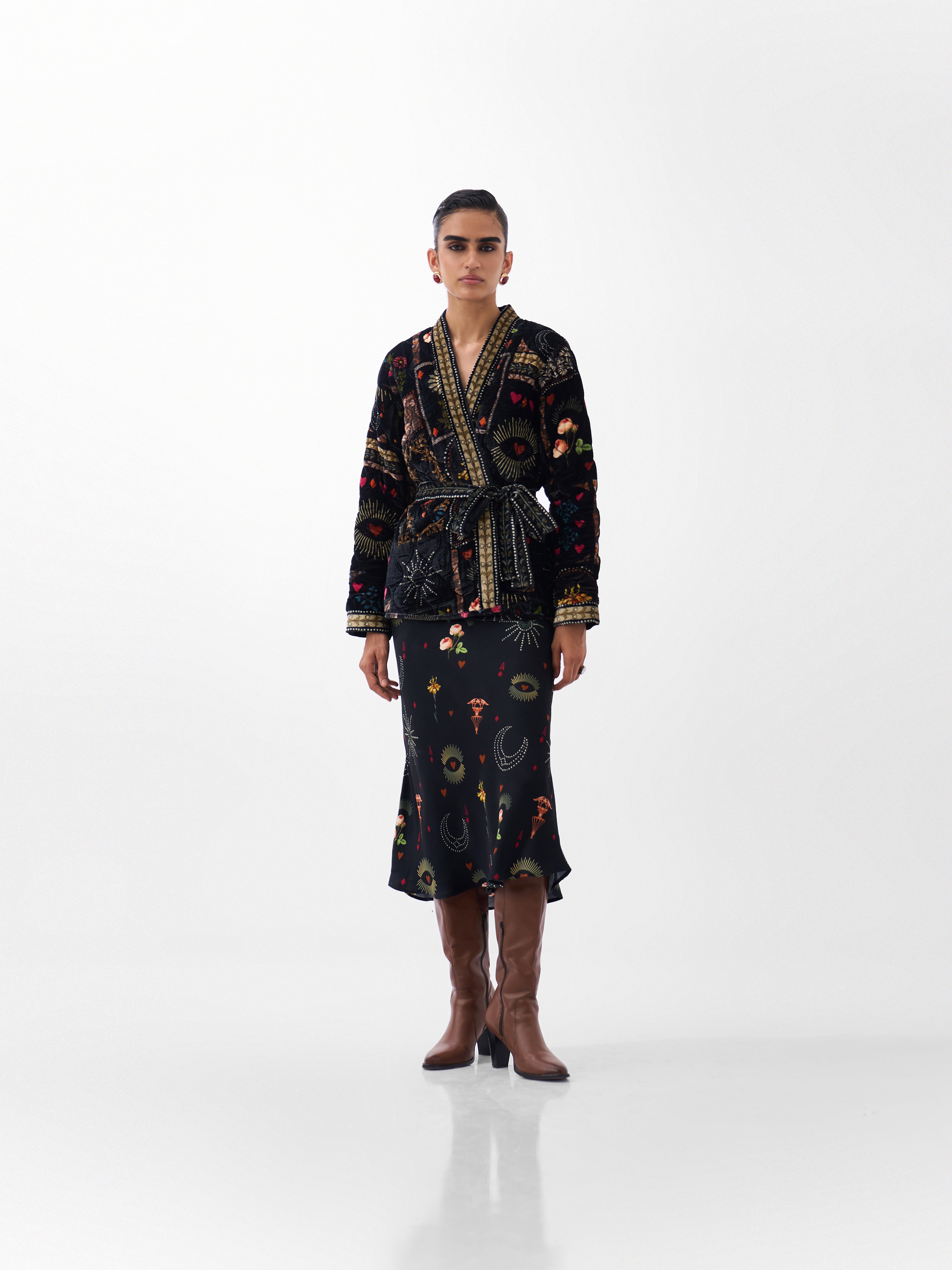 NOIB Quilted Kimono - Postcards & Petals
