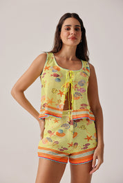 Seaborn Print Ziva Vest - NOIB