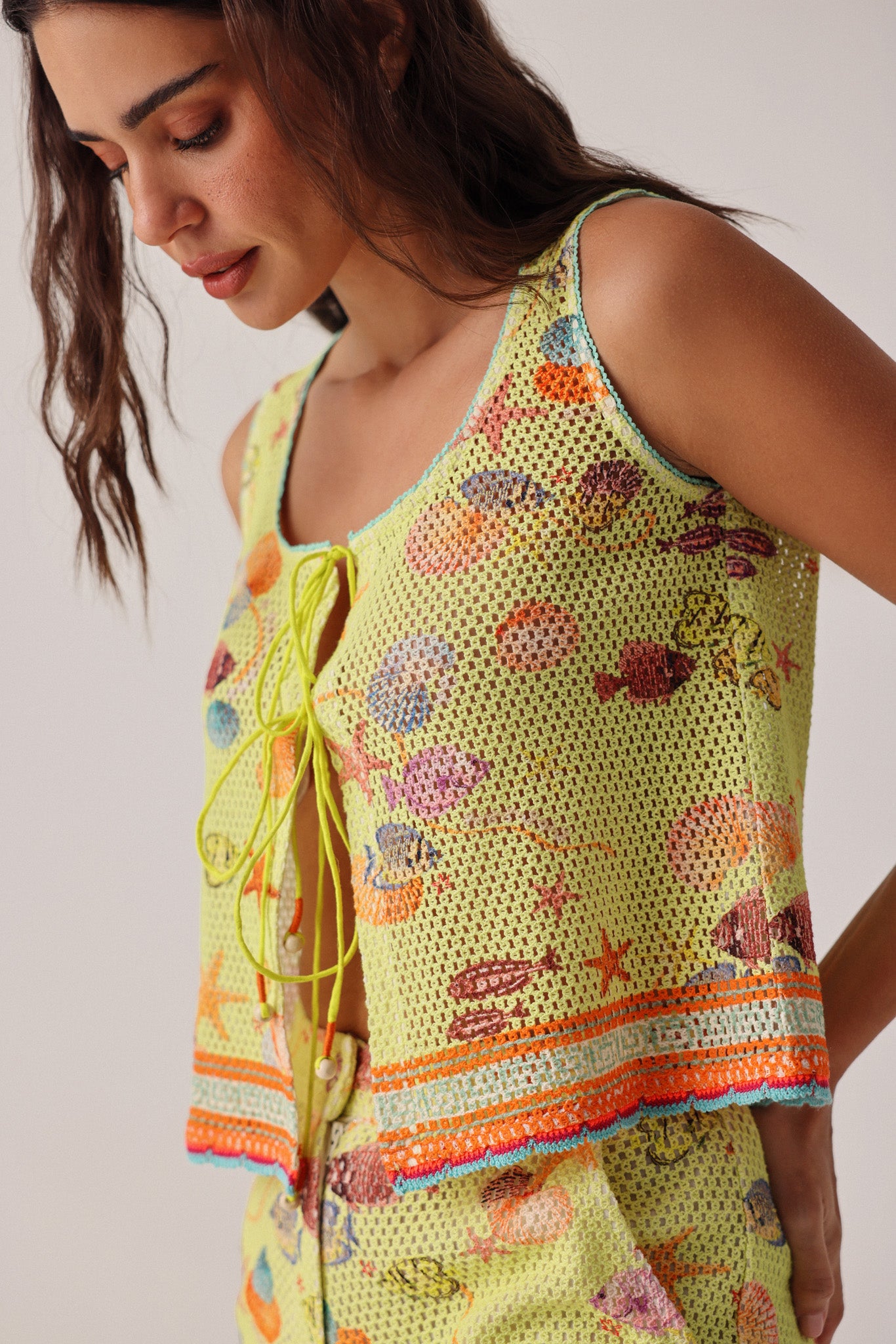 Seaborn Print Ziva Vest - NOIB