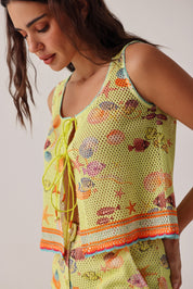 Seaborn Print Ziva Vest - NOIB